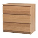 Malm three-drawer chest is $39.99 on Monday.